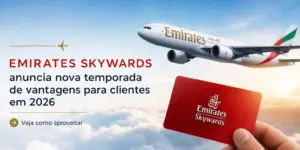 Cartão Emirates Skywards representando benefícios 2026