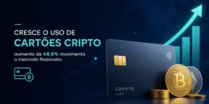 Cartão de débito cripto com moedas Bitcoin e Ethereum