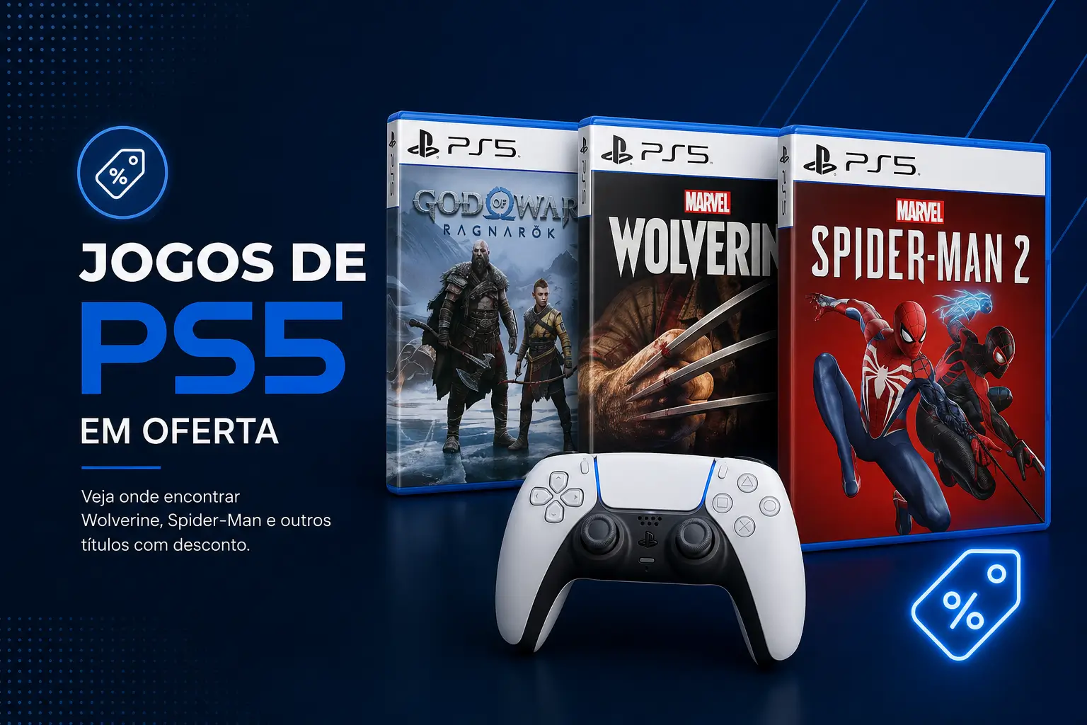 Jogos PS5 em promoção: God of War, Wolverine, Spider-Man 2