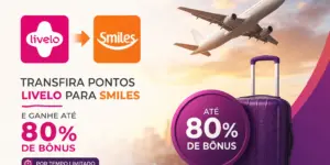 Promoção de transferência de pontos Livelo para Smiles com bônus