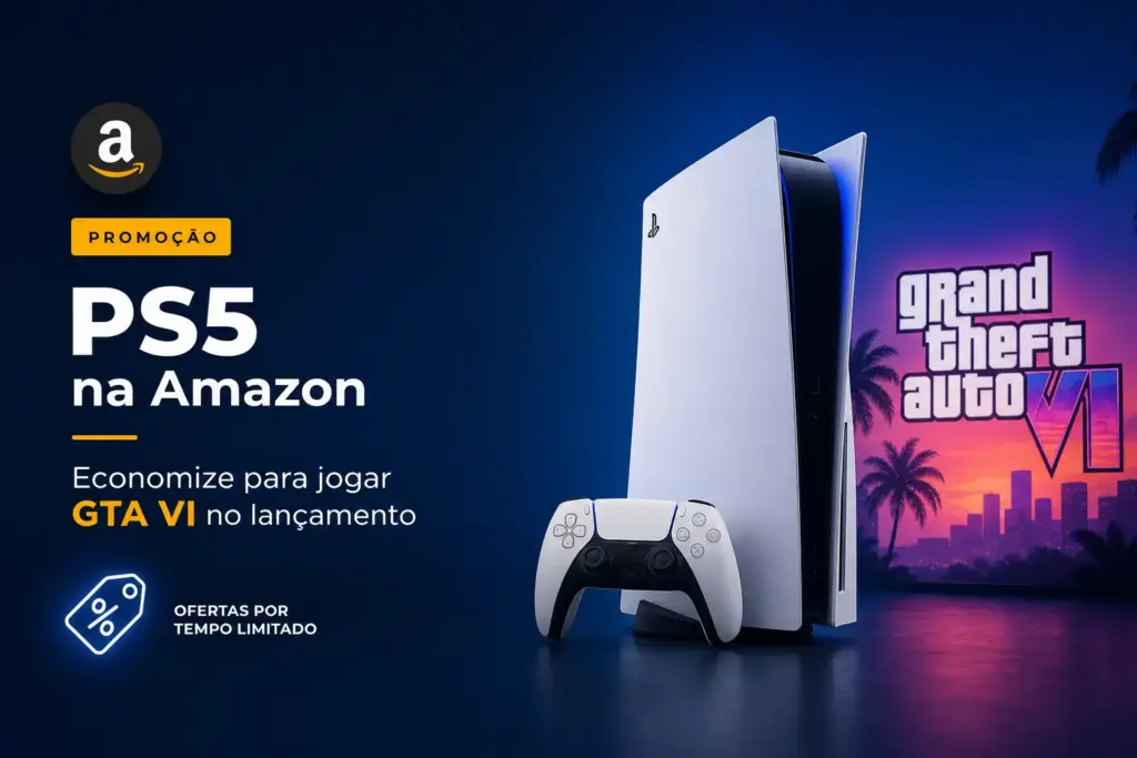 PS5 na Amazon com GTA VI e ofertas especiais