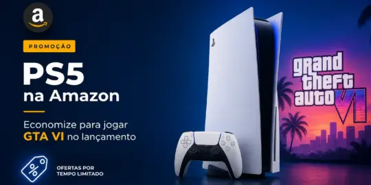 PS5 na Amazon com GTA VI e ofertas especiais