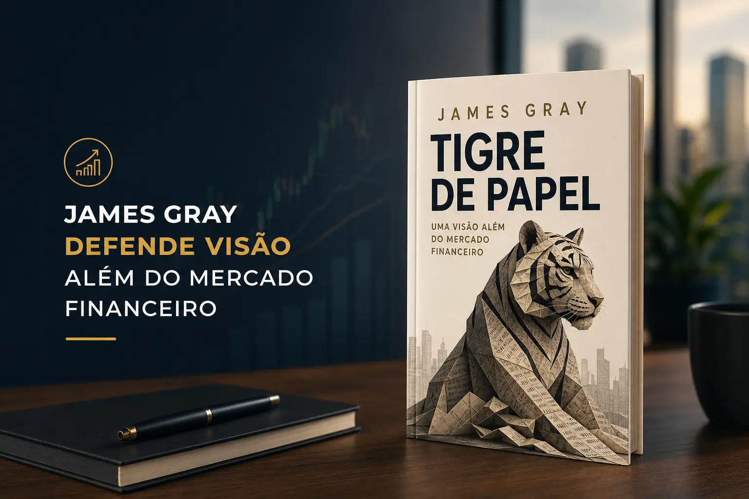 Livro Tigre de Papel com temática de educação financeira 2026