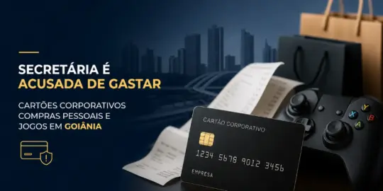 Cartão corporativo e sacolas de compras, tema financeiro